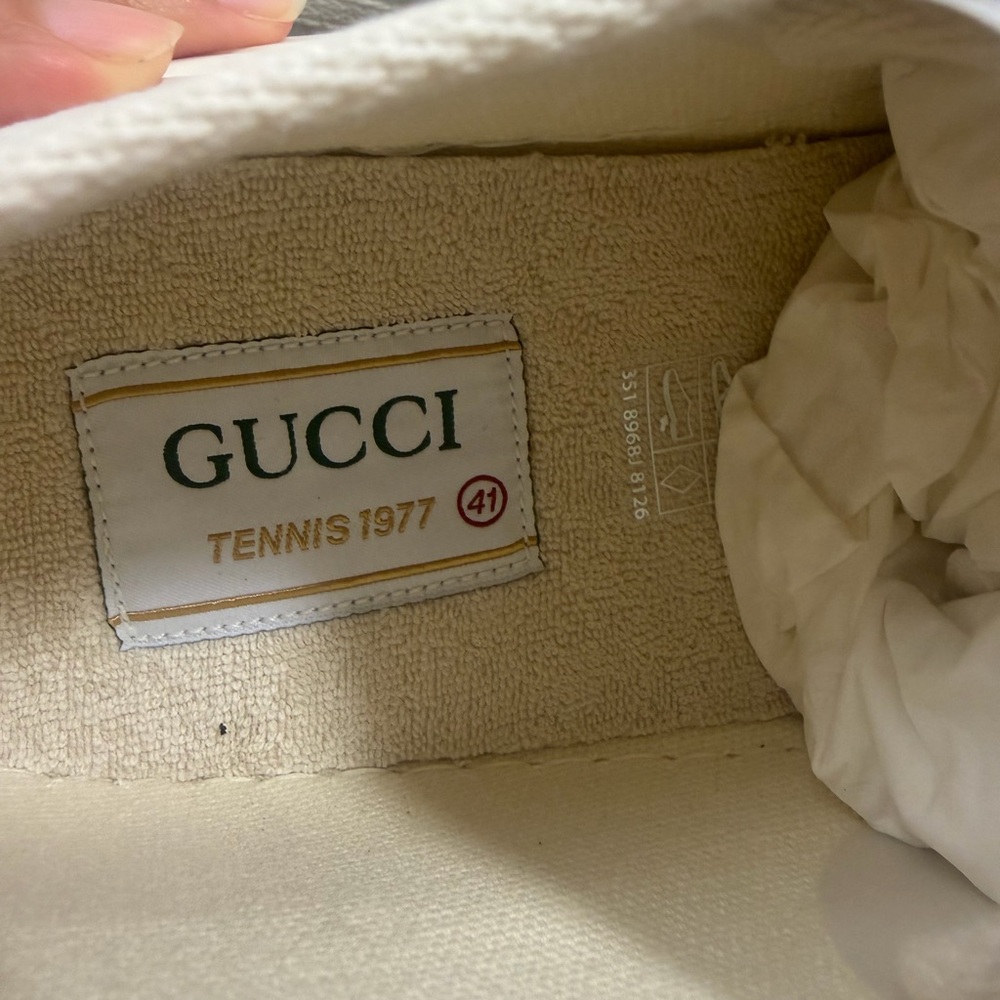 Gucci GG Treck 1977 Tennis Canvas Platform Low Top Trainer - Picture 9 of 11